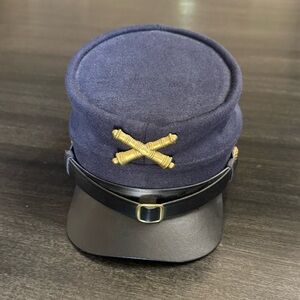 Civil War Union Artillery Kepi Blue Wool Reenactor Hat Large
